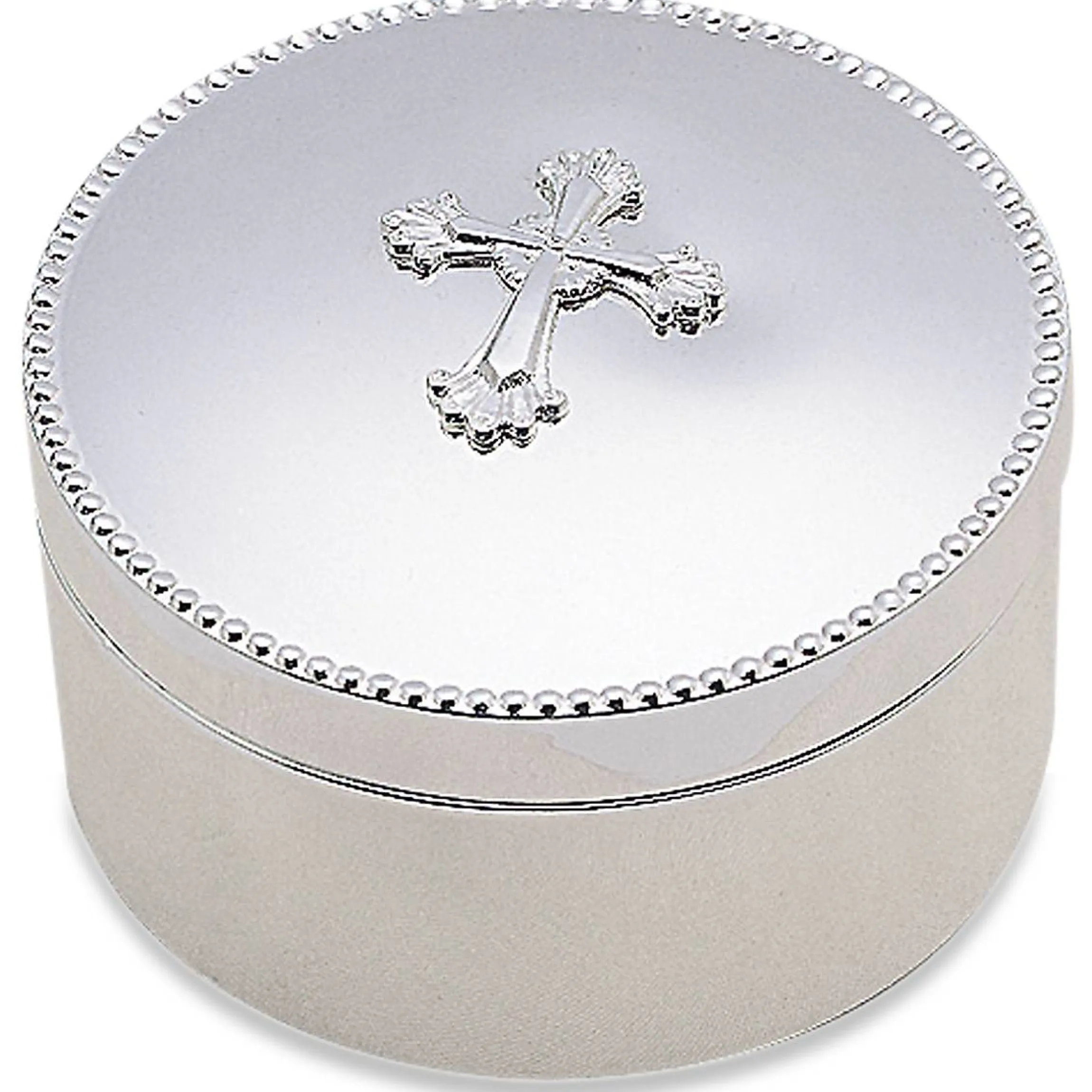 Abbey Cross Silverplate Keepsake Box