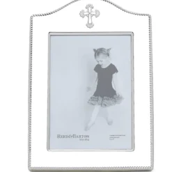 Abbey Cross Silverplate 5x7 Photo Frame
