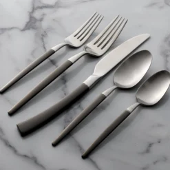 Adjacent Midnight 20-Piece Flatware Set