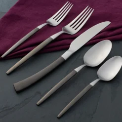 Adjacent Midnight 20-Piece Flatware Set
