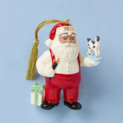 African American Santa Workshop Ornament
