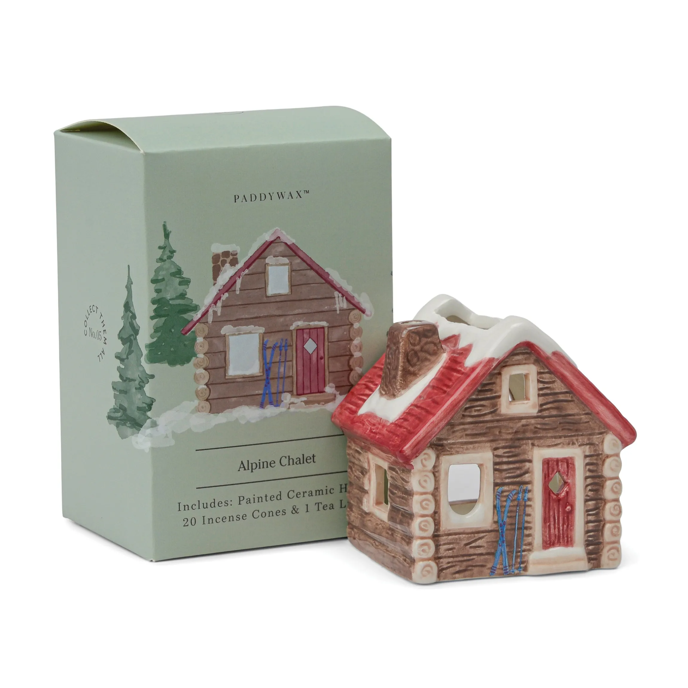 Alpine Chalet Incense & Tea Light Holder