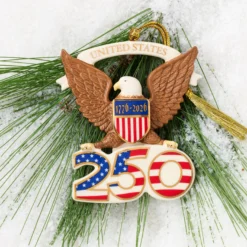 America 250th Anniversary Eagle Ornament