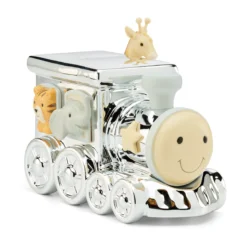 Animal Train Silverplate Bank