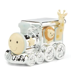 Animal Train Silverplate Bank