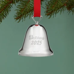 2025 Annual Christmas Bell Silverplate Ornament