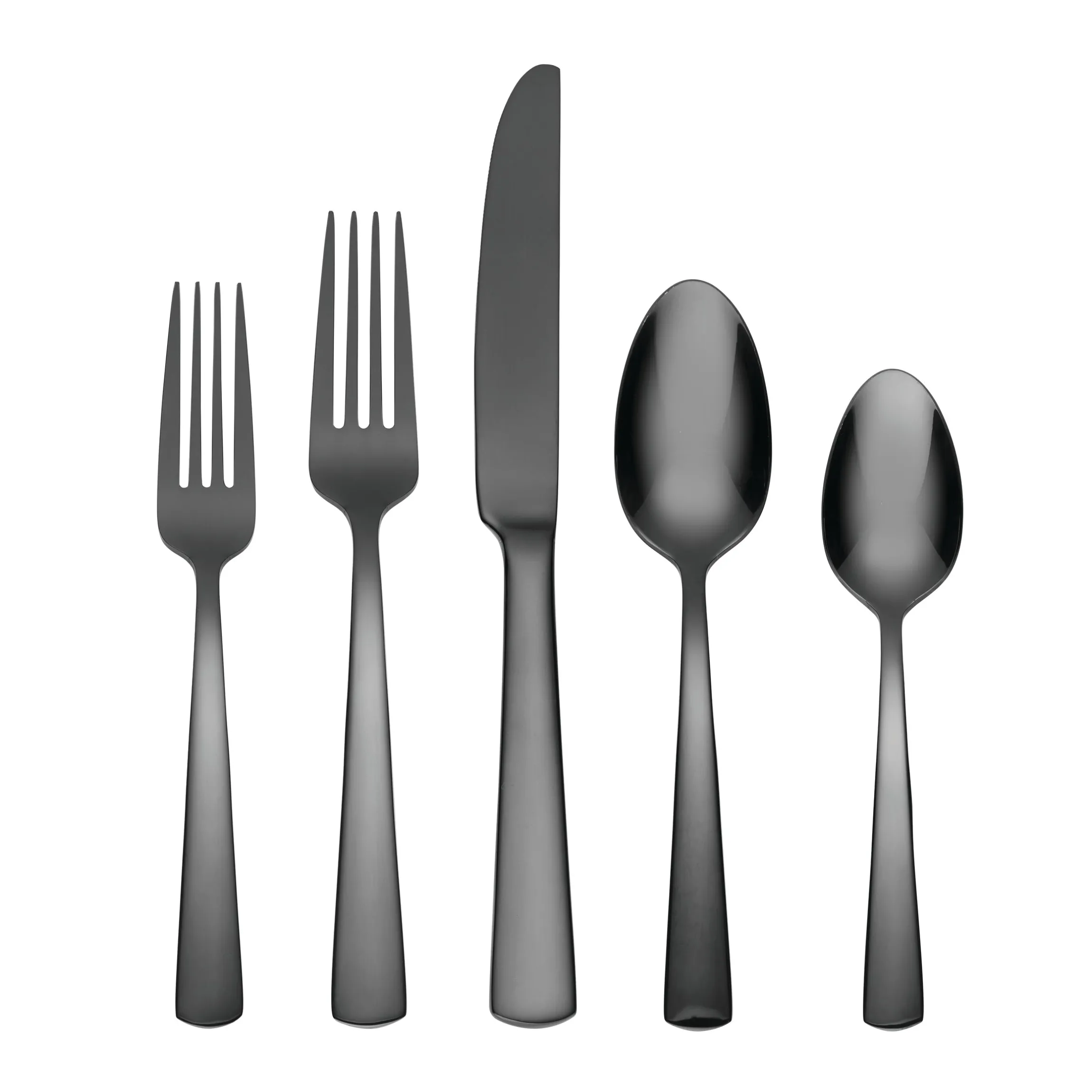 Aptitude Midnight Glossy 20-Piece Flatware Set