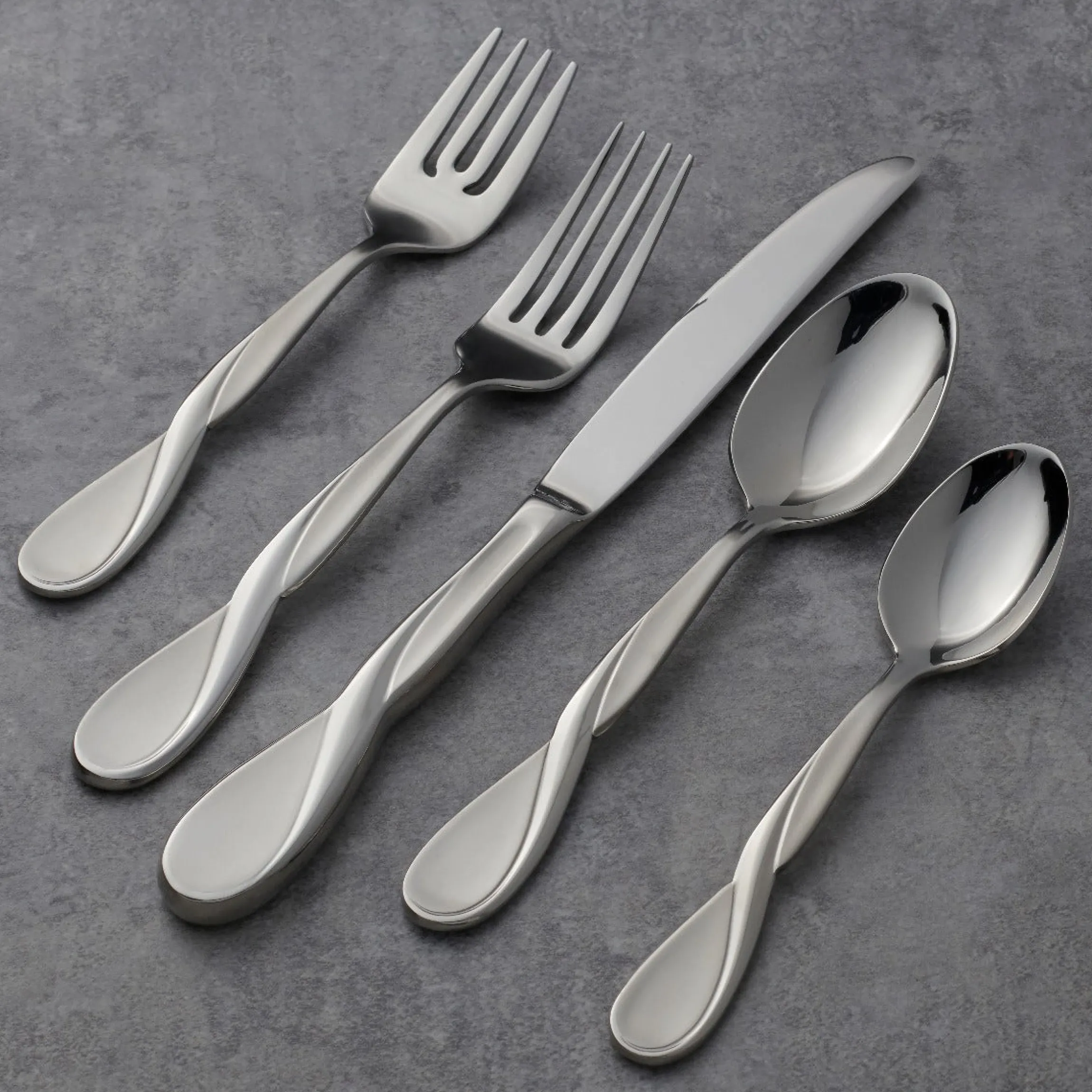 Aquarius Satin 5-Piece Place Setting
