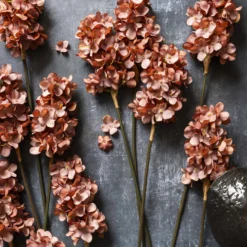 Artificial Antique Pink Cone Hydrangea Stem