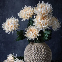 Artificial Cream Chrysanthemum Stem