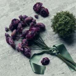 Artificial Purple Ranunculus Bunch