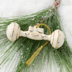 2026 Baby's 1st Christmas Rattle Ornament