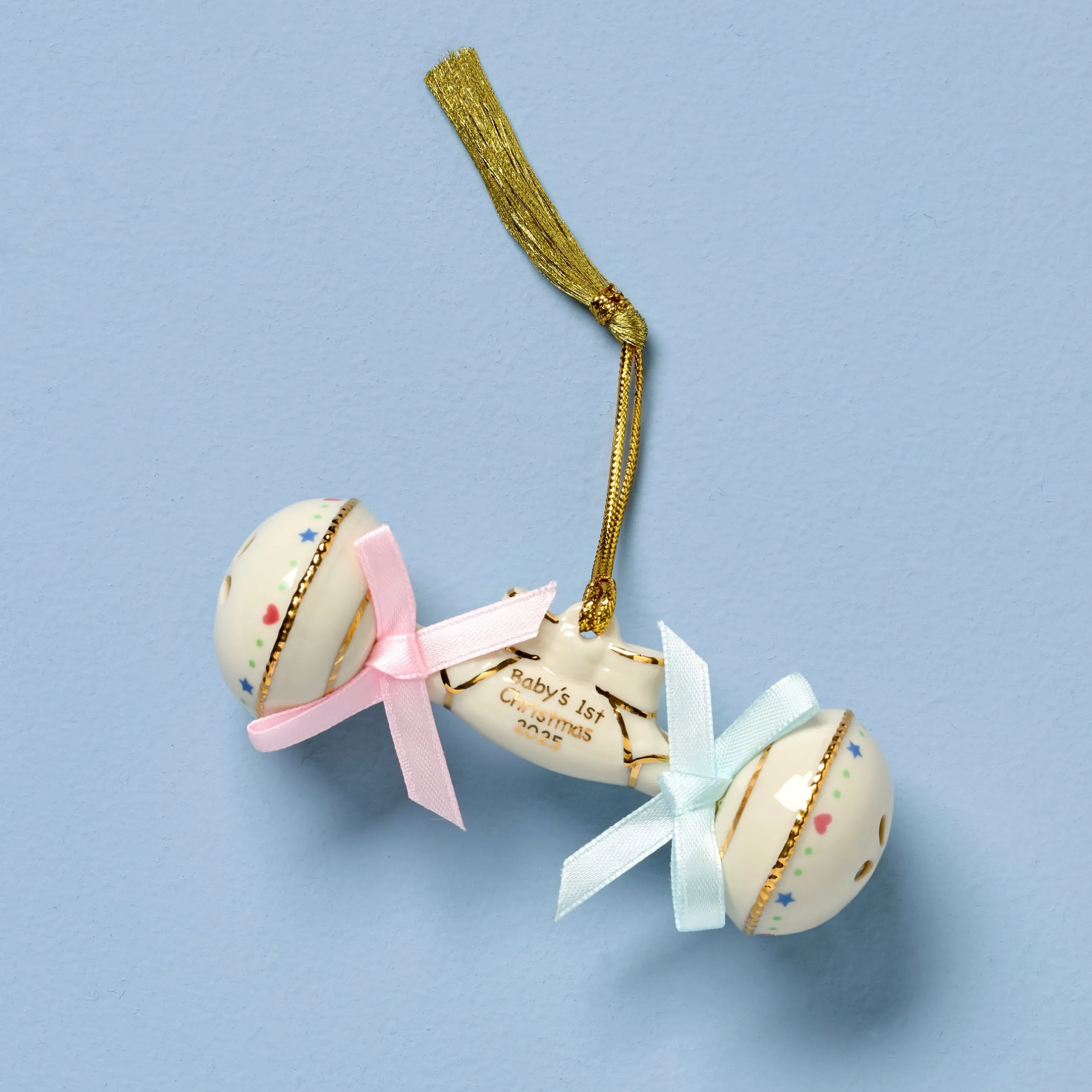 2025 Baby's 1st Christmas Rattle Ornament