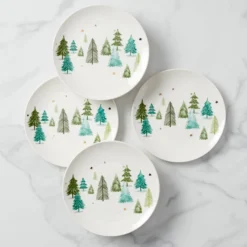 Balsam Lane Accent Plates, Set of 4
