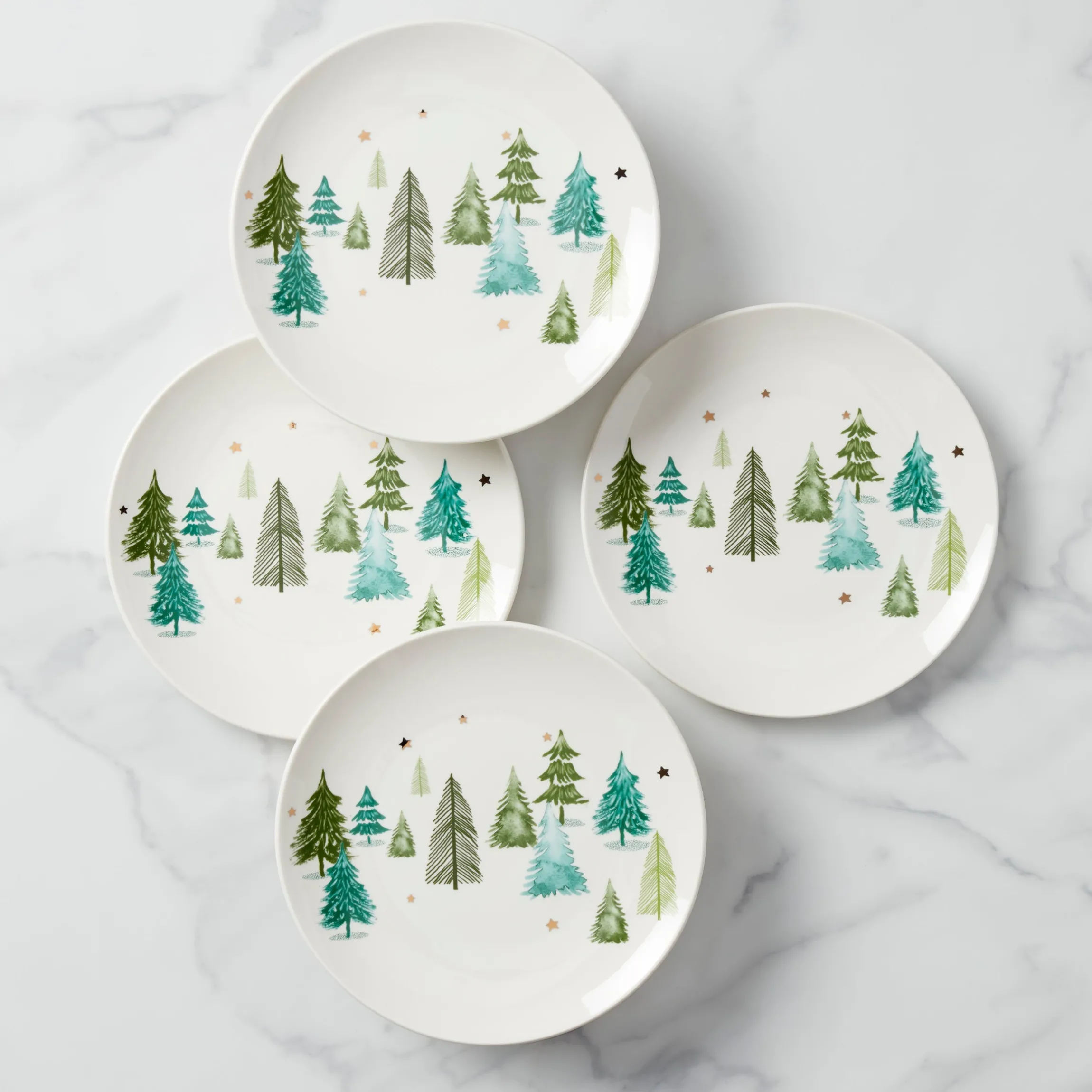 Balsam Lane Accent Plates, Set of 4
