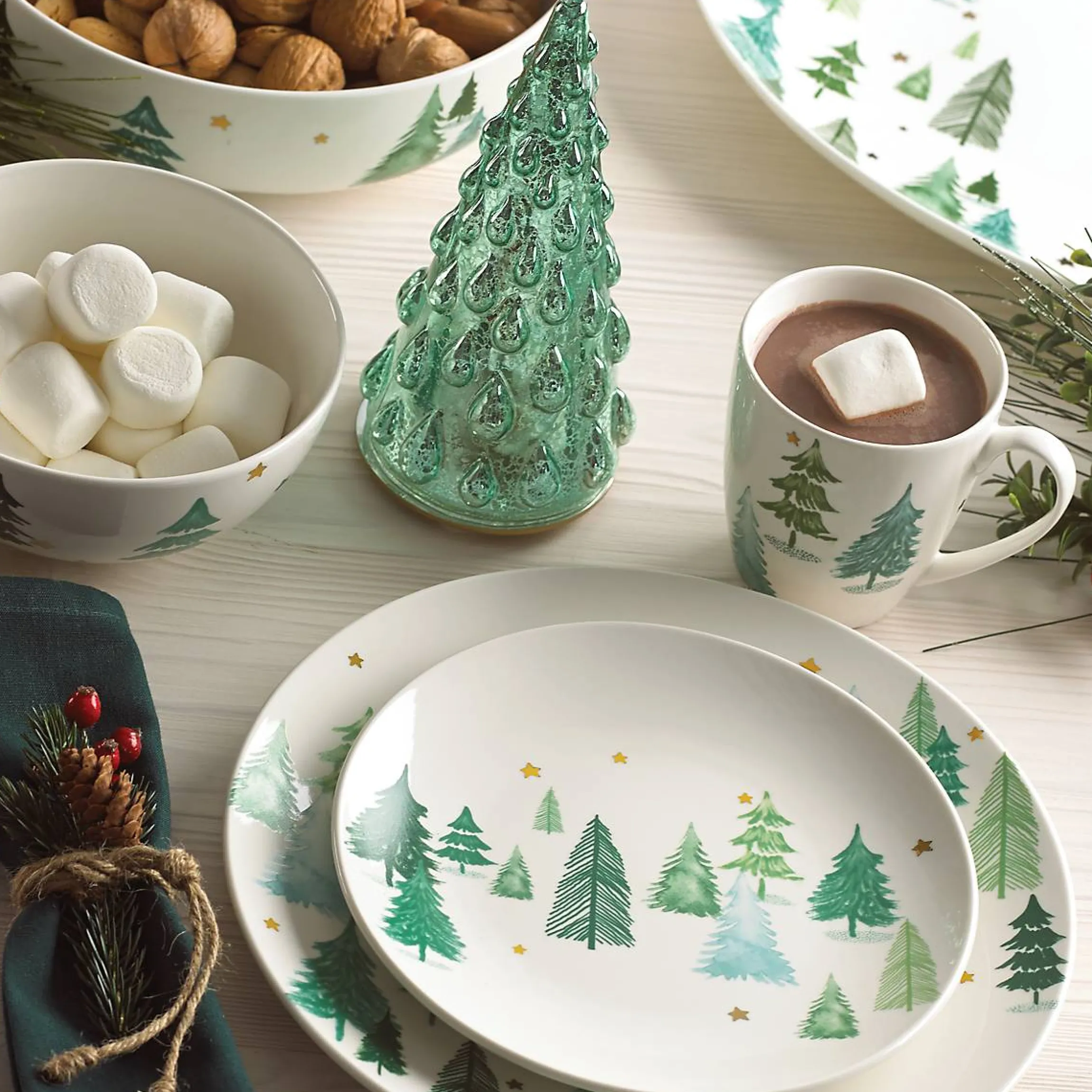 Balsam Lane Dinner Plates, Set of 4