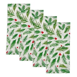 Bayberry Merry & Bright Dinner Napkins, Set of 4
