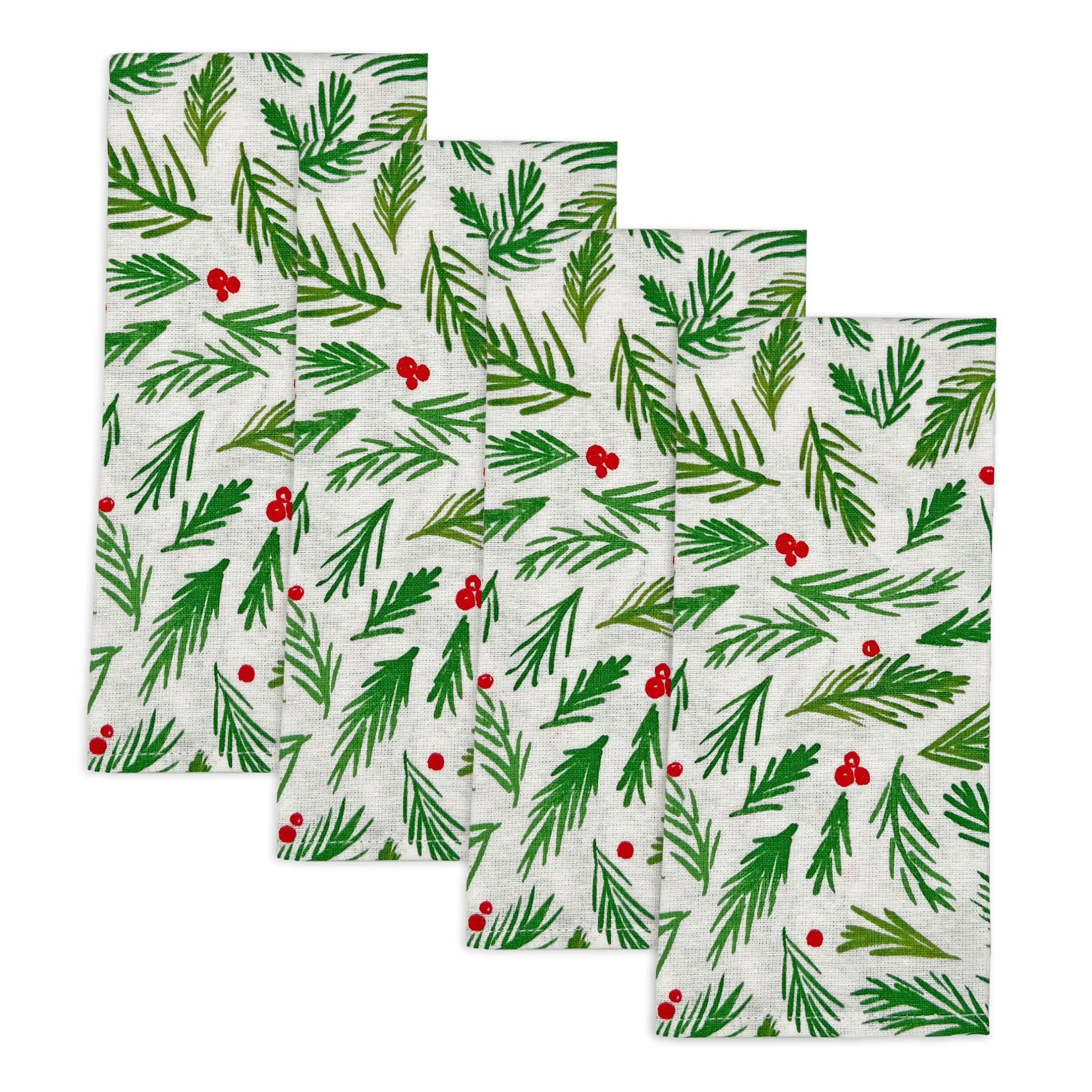 Bayberry Merry & Bright Dinner Napkins, Set of 4