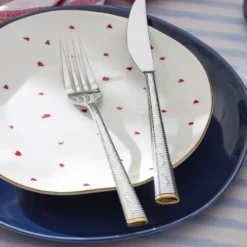 Bay Colors Blue Dinner Plates, Set of 4