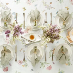 Bay Colors White Dinner Plates, Set of 4