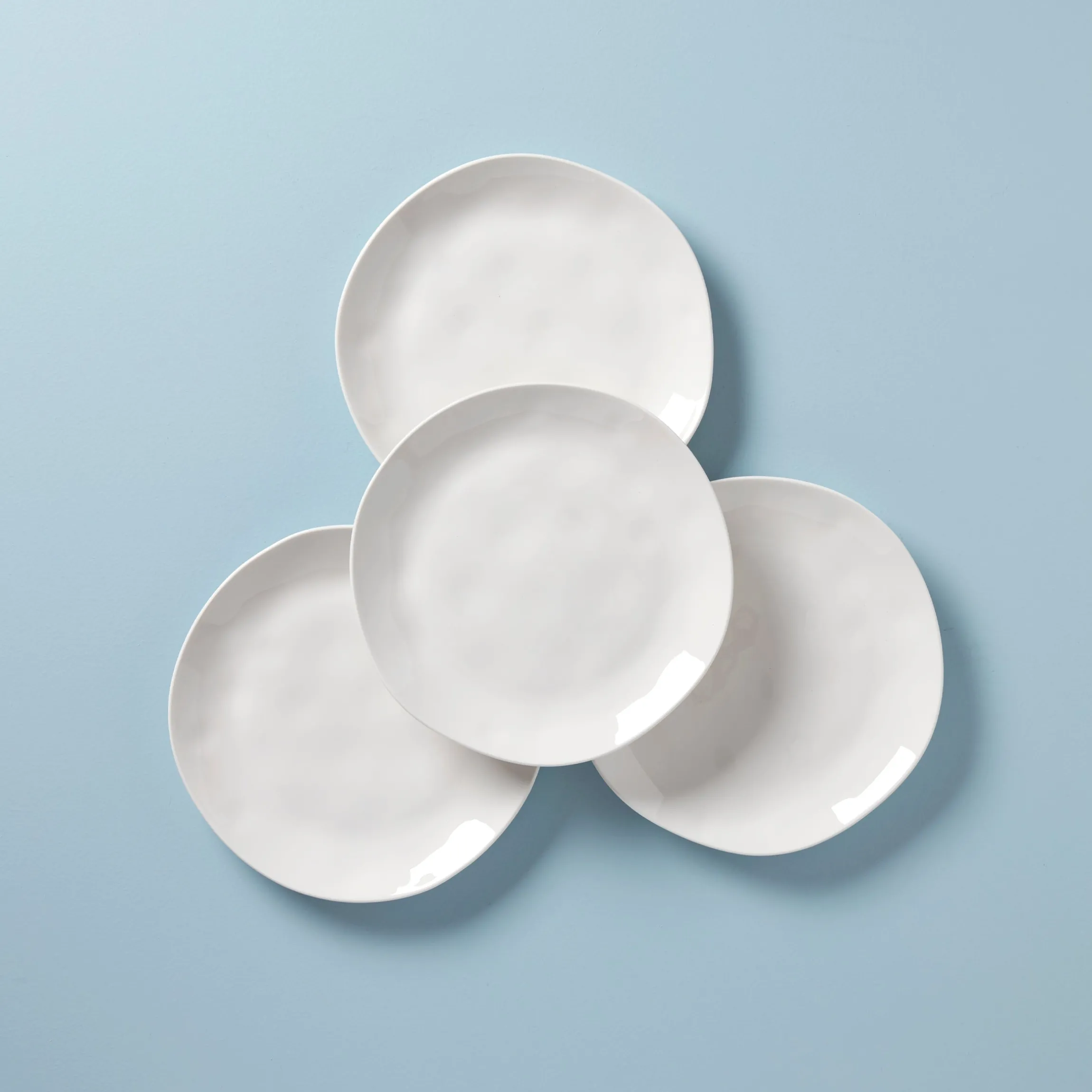 Bay Colors White Dinner Plates, Set of 4