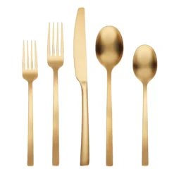 Beacon Gold Satin 20-Piece Flatware Set
