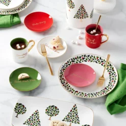 Be Jolly Color Tidbit Plates - Set of 4