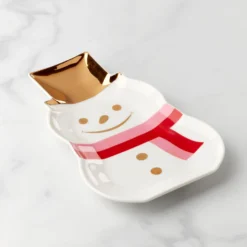 Be Jolly Snowman Candy Dish