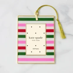 Be Jolly Stripe Mini Frame Ornament