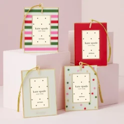 Be Jolly Stripe Mini Frame Ornament