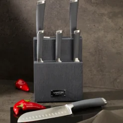 Beton 7-Piece Cutlery Block Set