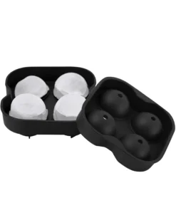 Black Round Silicone XL Ice Mold