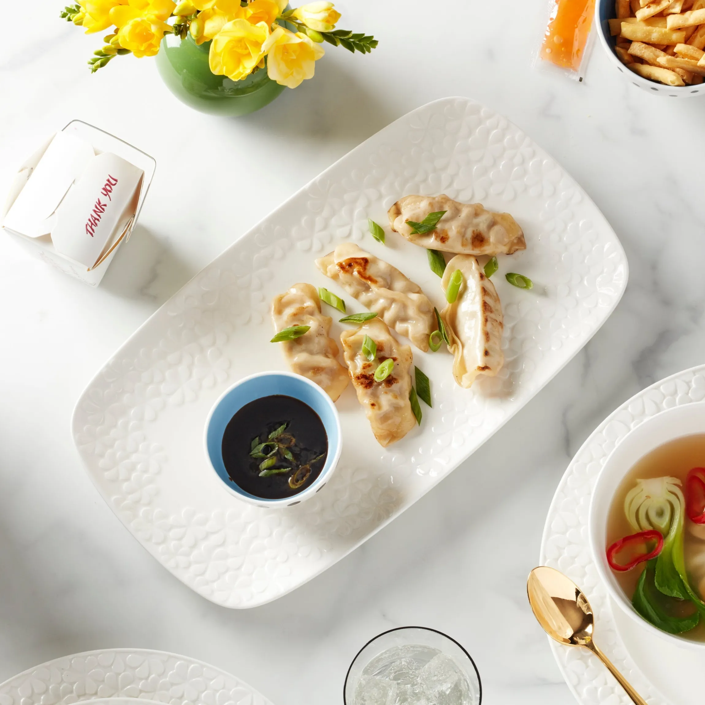 Blossom Lane Accent Plates, Set of 4