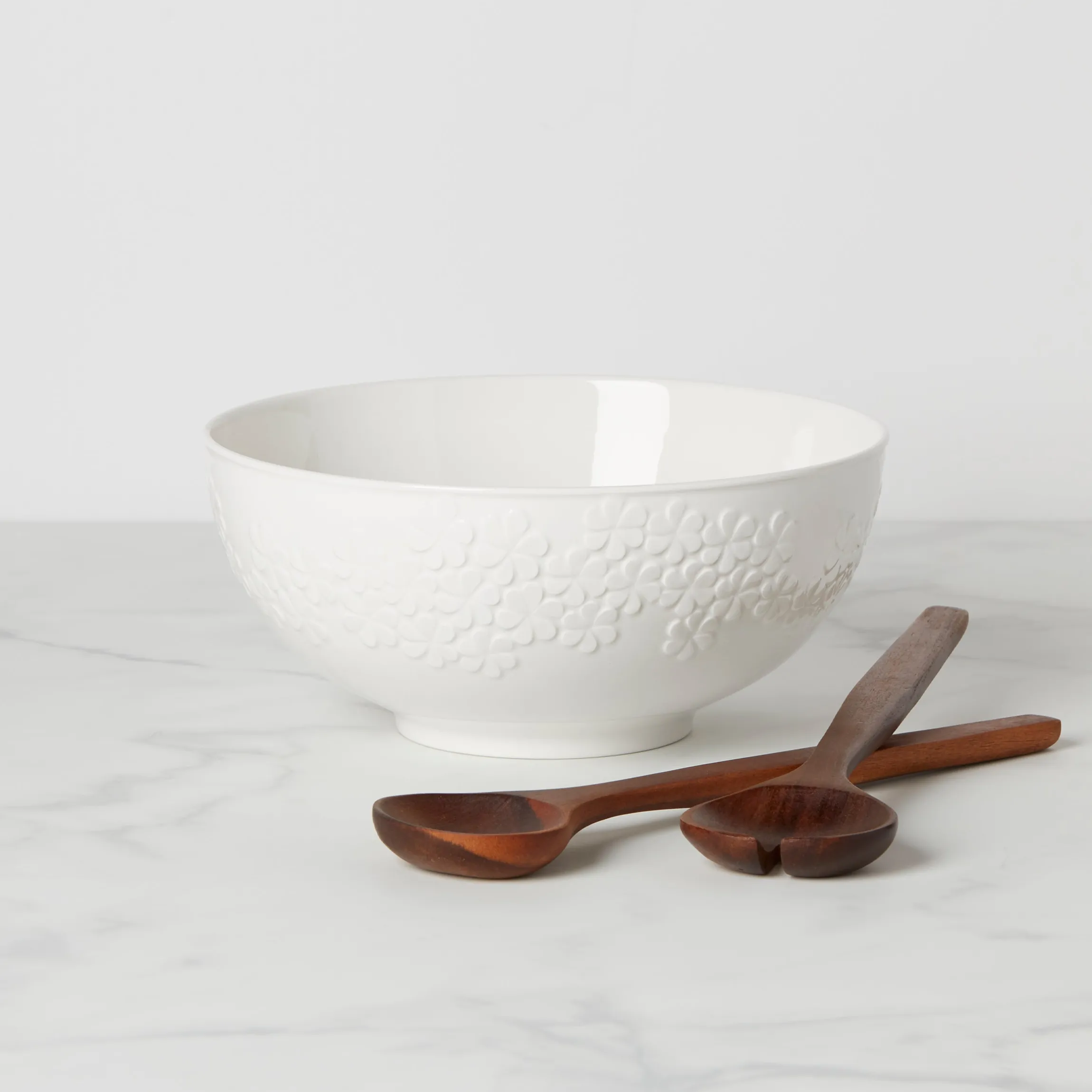Blossom Lane Salad Bowl & Servers