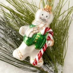 Blown Glass Gingerbread Ornament
