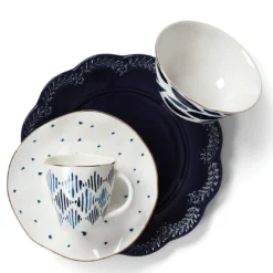 Blue Bay Dessert Mugs, Set of 4