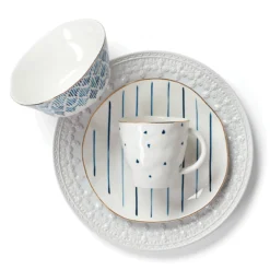 Blue Bay Dessert Mugs, Set of 4