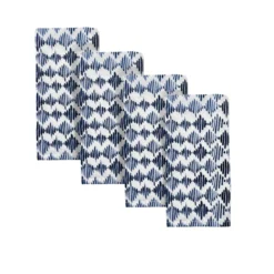 Blue Bay Diamond Dinner Napkins, Set of 4