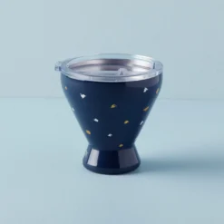 Blue Bay Dot Stainless Steel Cocktail Tumbler