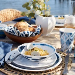 Blue Bay Melamine Assorted Accent Plates, Set of 4