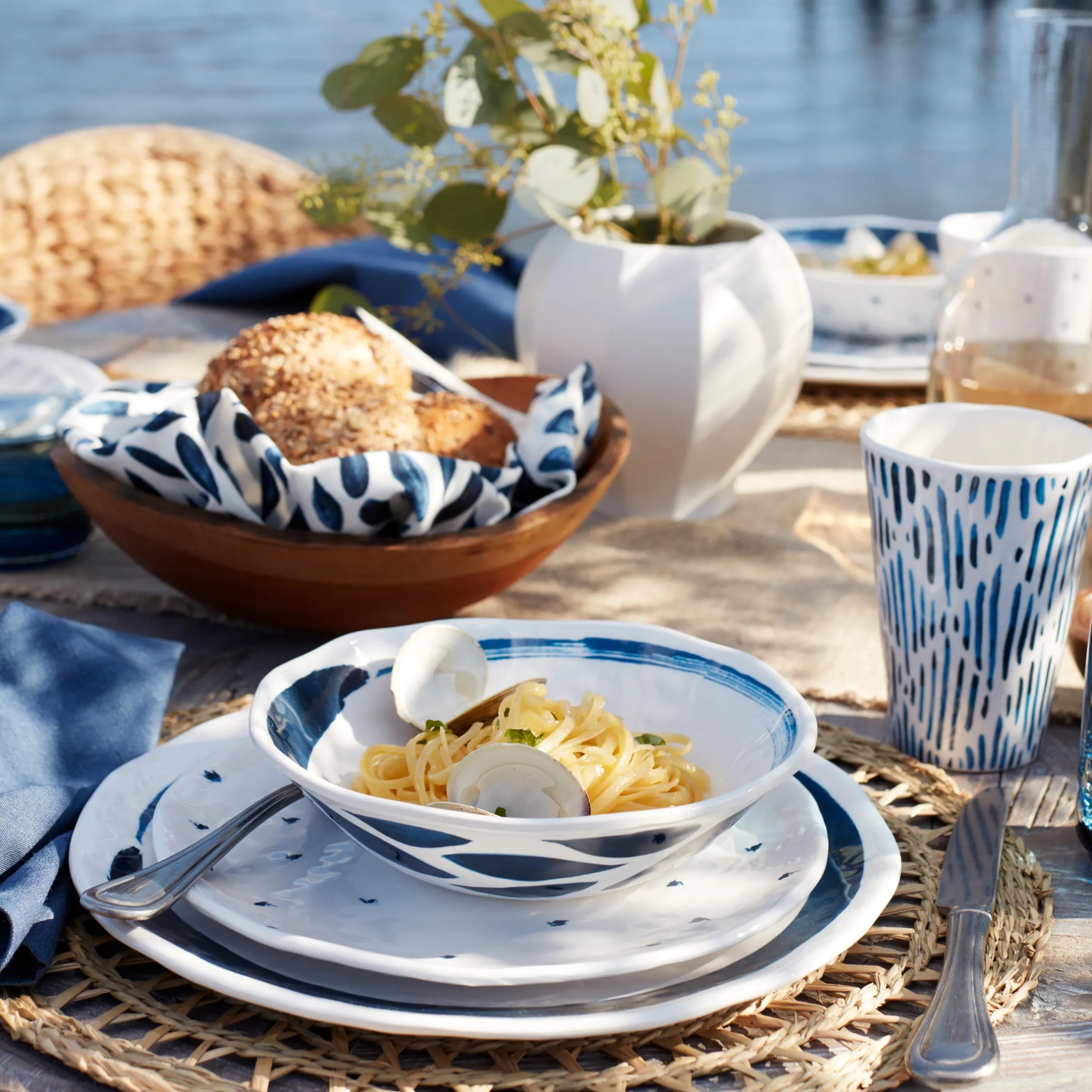 Blue Bay Melamine Assorted Accent Plates, Set of 4