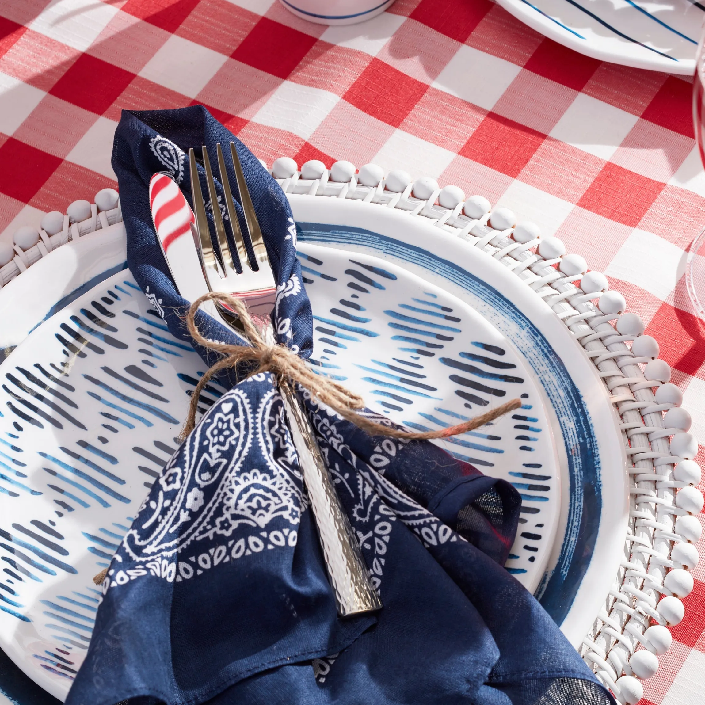 Blue Bay Melamine Assorted Accent Plates, Set of 4