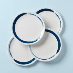 Blue Bay Melamine Dinner Plates, Set of 4