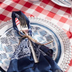 Blue Bay Melamine Dinner Plates, Set of 4