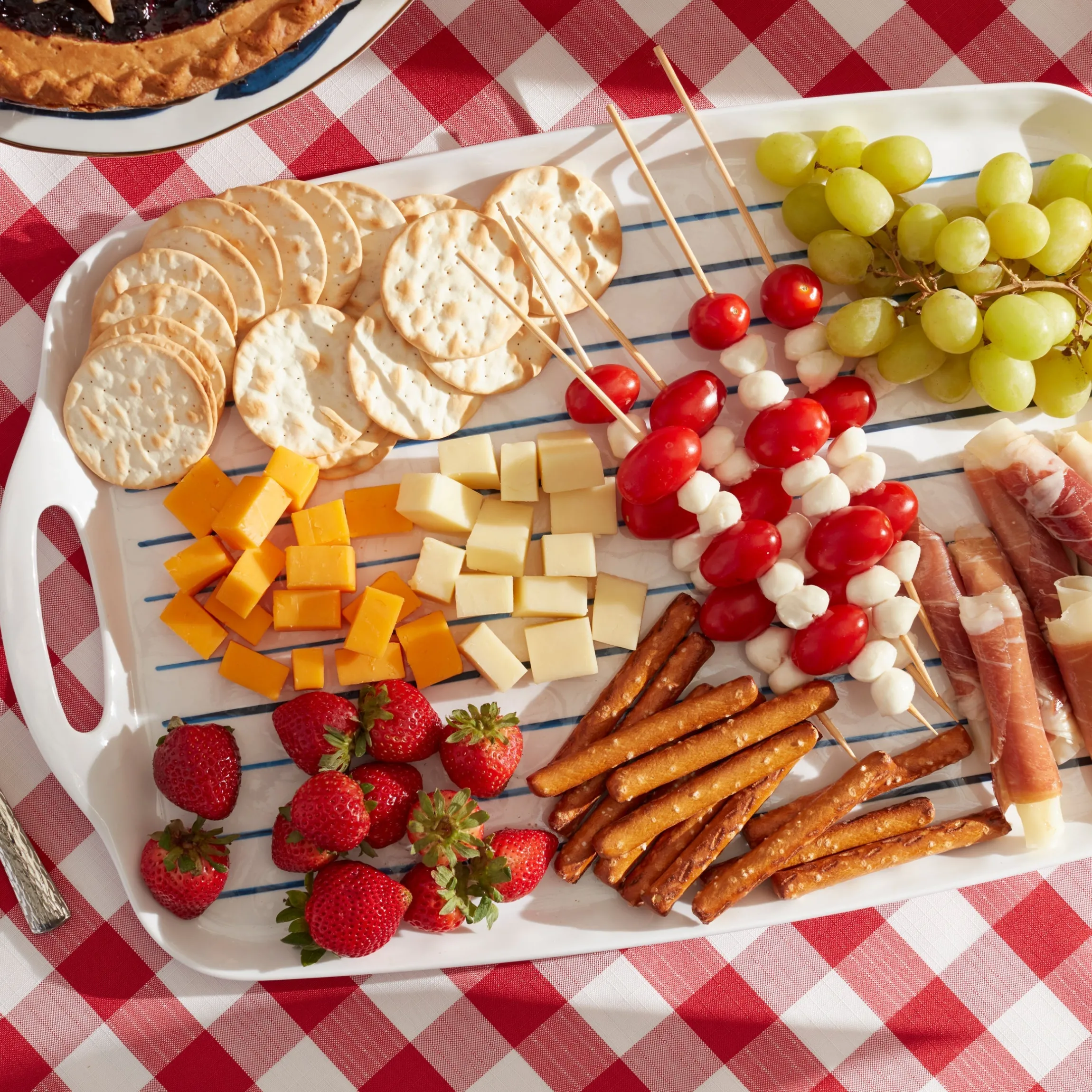Blue Bay Melamine Handled Platter