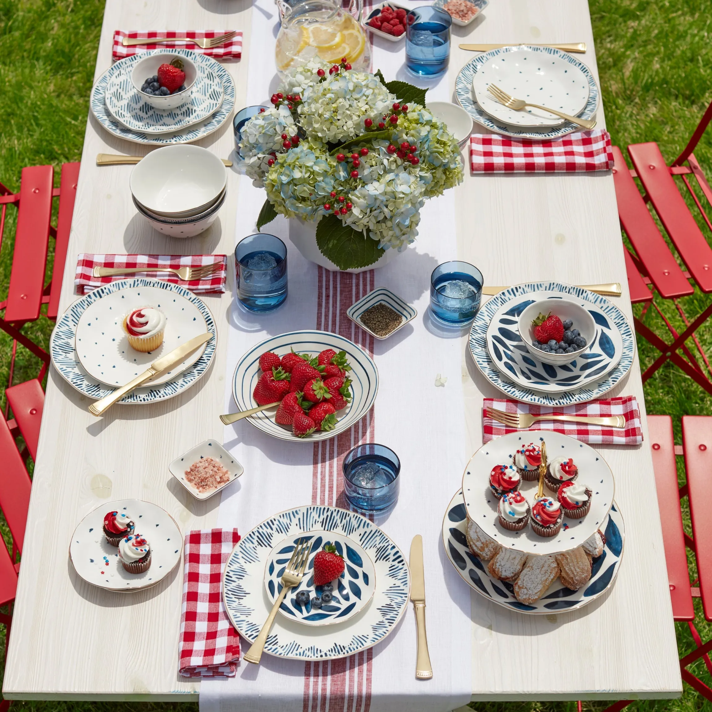 Blue Bay 12-Piece Dinnerware Set