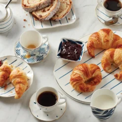 Blue Bay 8-Piece Espresso Cup & Saucer Set