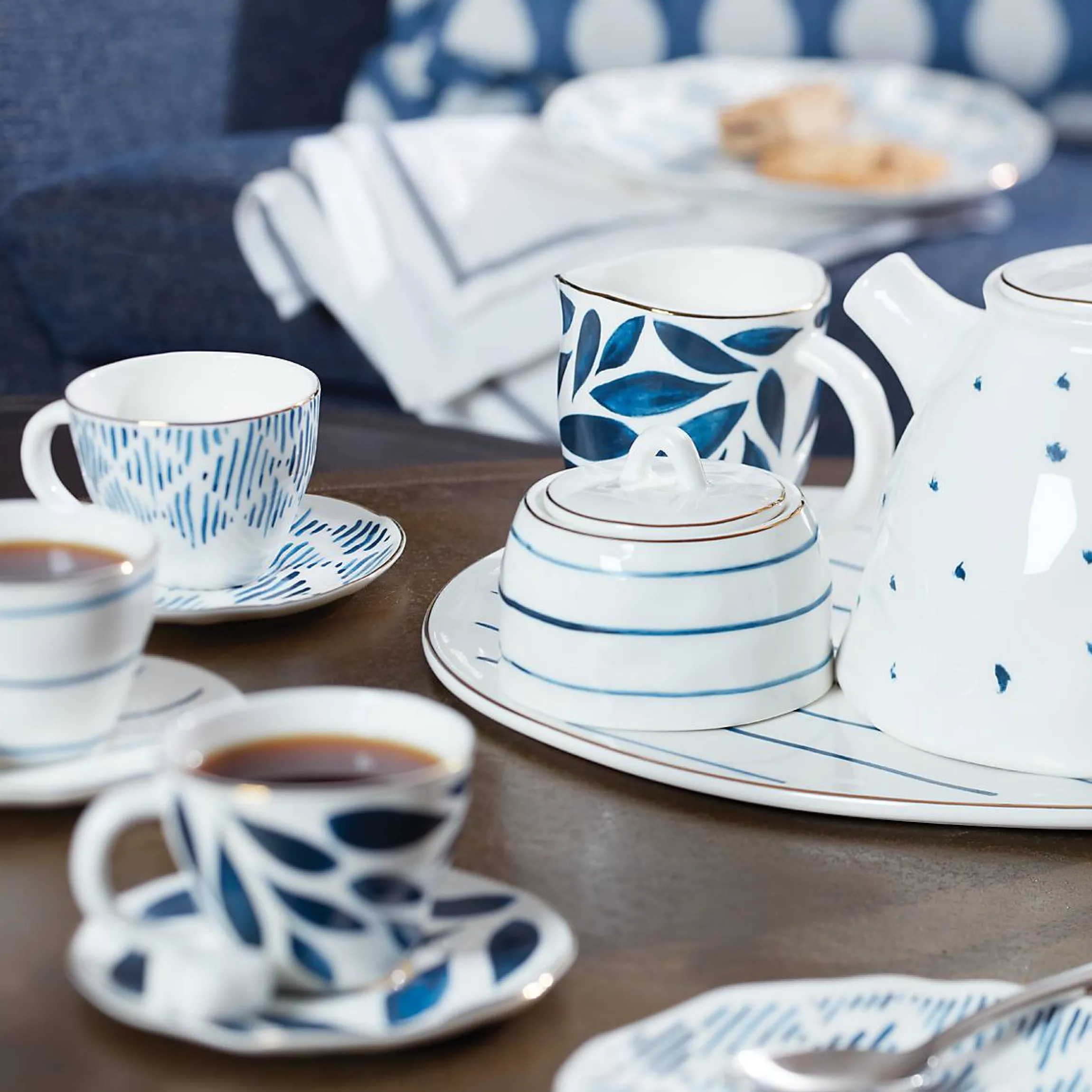 Blue Bay 8-Piece Espresso Cup & Saucer Set