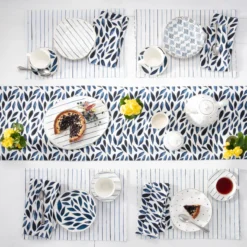 Blue Bay Reversible Table Runner
