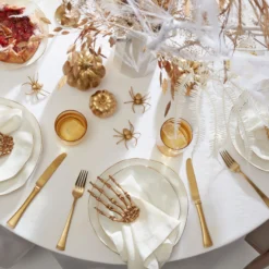 Blue Bay White 12-Piece Dinnerware Set